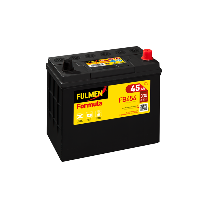 Batteria per auto 45Ah 12V 330A Fulmen FB454 | telebaterias.com