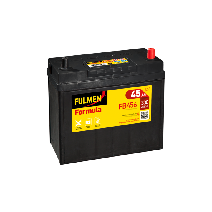 Bateria de carro 45Ah 12V 330A Fulmen FB456 | telebaterias.com