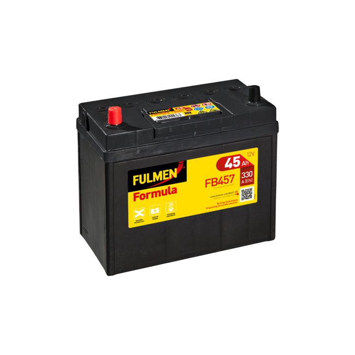 Autobatterie 45Ah 12V 330A Fulmen FB457 | telebaterias.com
