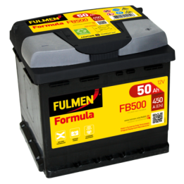 Bateria de carro 50Ah 12V 450A Fulmen FB500 | telebaterias.com