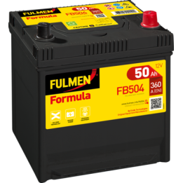 Bateria de carro 50Ah 12V 360A Fulmen FB504 | telebaterias.com