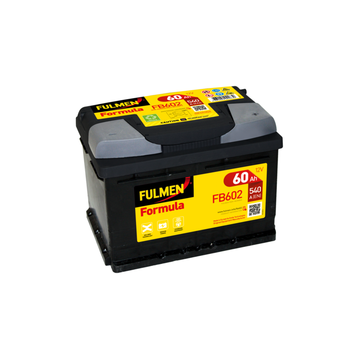 Batteria per auto 60Ah 12V 540A Fulmen FB602 | telebaterias.com