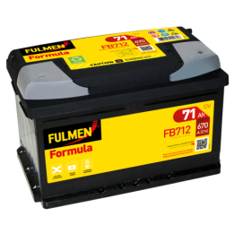 Autobatterie 71Ah 12V 670A Fulmen FB712 | telebaterias.com