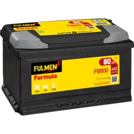 Batterie de voiture 80Ah 12V 640A Fulmen FB800 | telebaterias.com