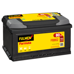 Batteria per auto 80Ah 12V 700A Fulmen FB802 | telebaterias.com