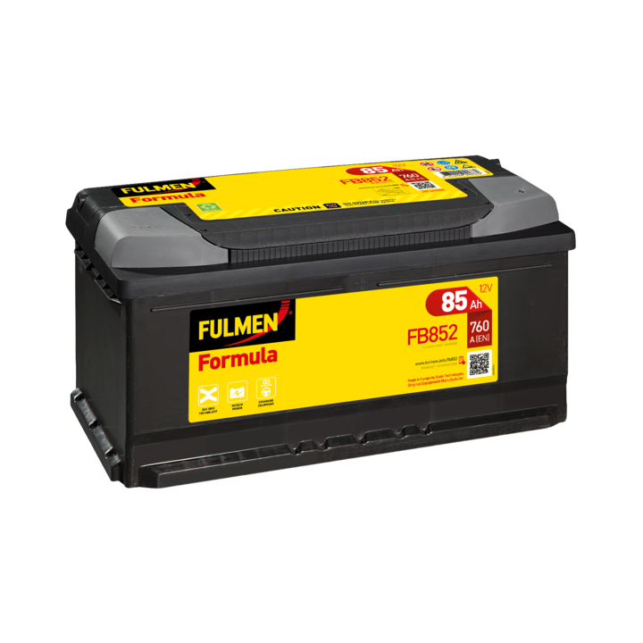 Batería de coche 85Ah 12V 760A Fulmen FB852 | telebaterias.com