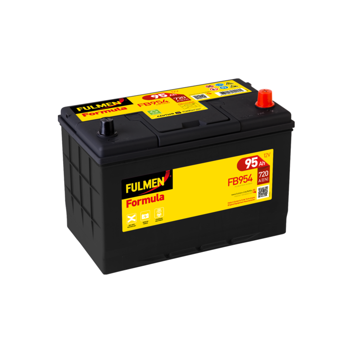 Batteria per auto 95Ah 12V 760A Fulmen FB954 | telebaterias.com