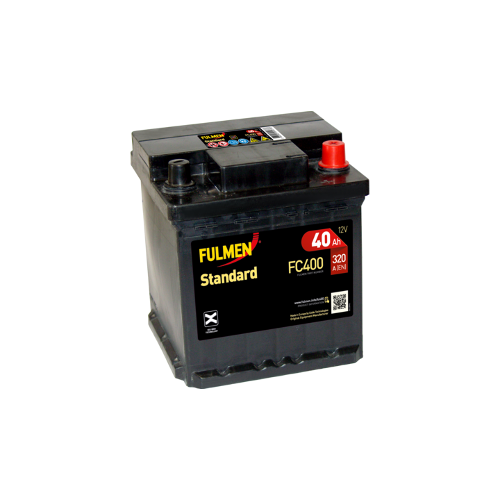 Batería de coche 40Ah 12V 320A Fulmen FC400 | telebaterias.com