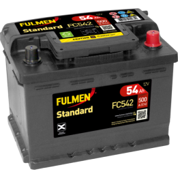 Bateria de carro 54Ah 12V 500A Fulmen FC542 | telebaterias.com