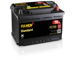 Car battery 70Ah 12V 640A Fulmen FC700 | telebaterias.com