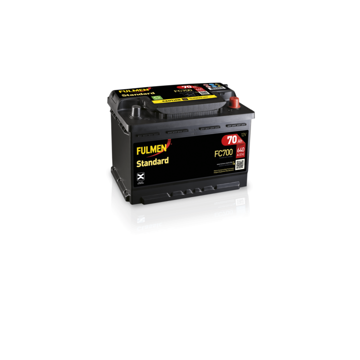 Batteria per auto 70Ah 12V 640A Fulmen FC700 | telebaterias.com