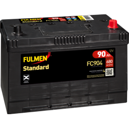 Batterie de voiture 90Ah 12V 680A Fulmen FC904 | telebaterias.com