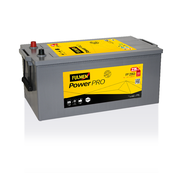 Batería de camión 235Ah 12V 1300A Fulmen FF2353 | telebaterias.com