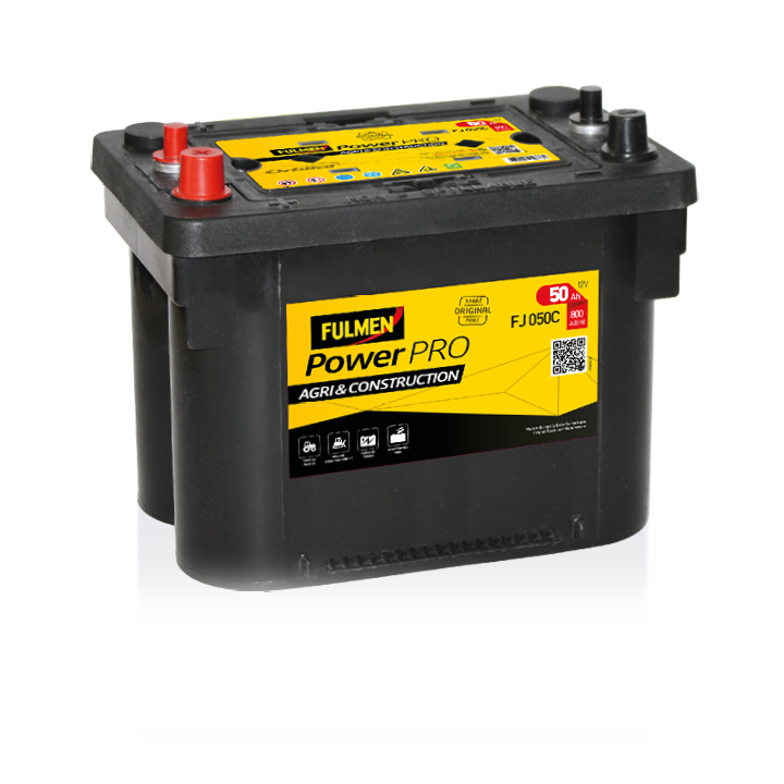 Truck battery 50Ah 12V 800A Fulmen FJ050C | telebaterias.com