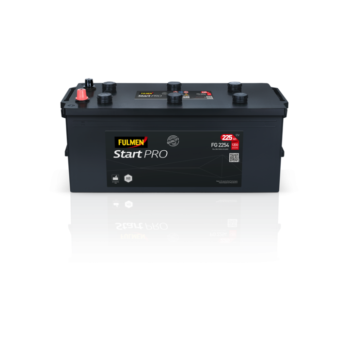 Truck battery 225Ah 12V 1200A Fulmen FG2254 | telebaterias.com
