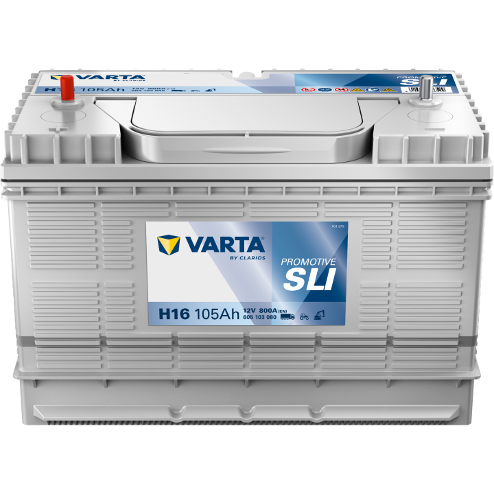 Batteria per camion 105Ah 12V 800A Varta H16 | telebaterias.com