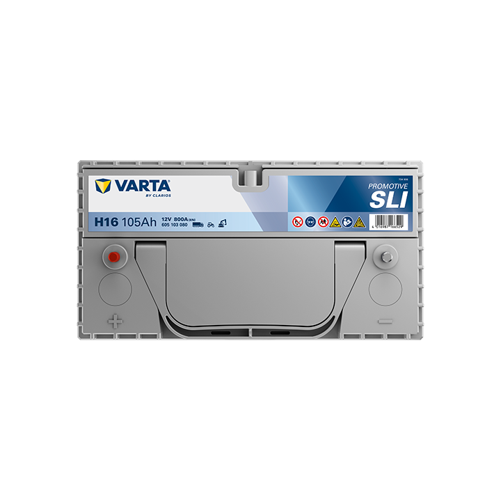 Batería de camión 105Ah 12V 800A Varta H16 | telebaterias.com
