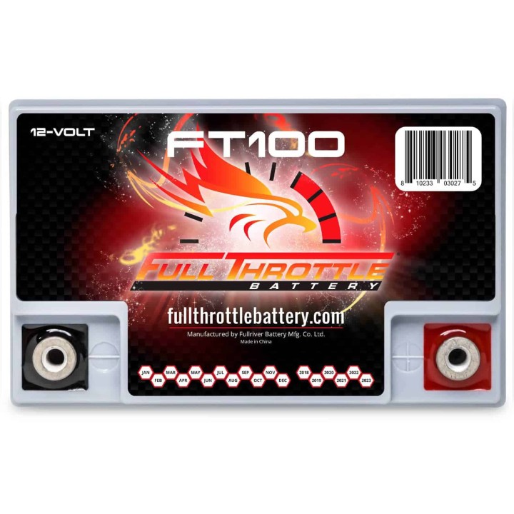 Marine battery 8Ah 12V 100A Fullriver FT100 | telebaterias.com