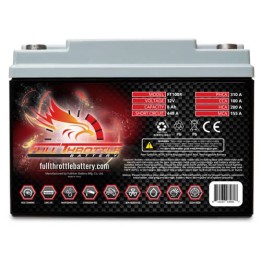 Batería de barco 8Ah 12V 100A Fullriver FT100R | telebaterias.com