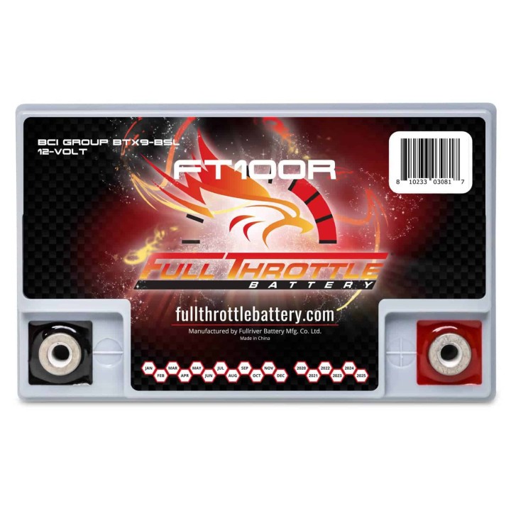 Marine battery 8Ah 12V 100A Fullriver FT100R | telebaterias.com