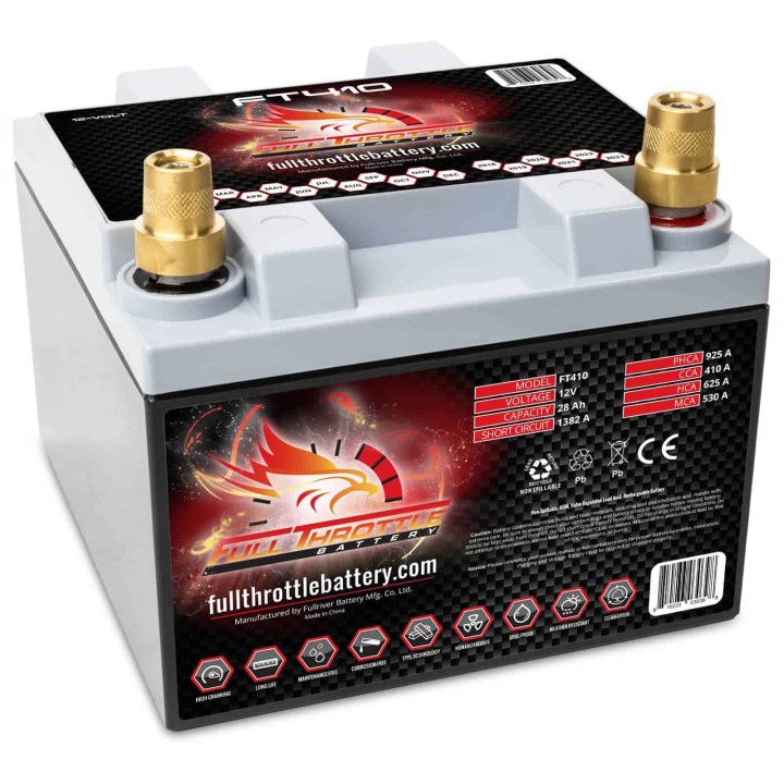 Marine battery 28Ah 12V 410A Fullriver FT410 | telebaterias.com