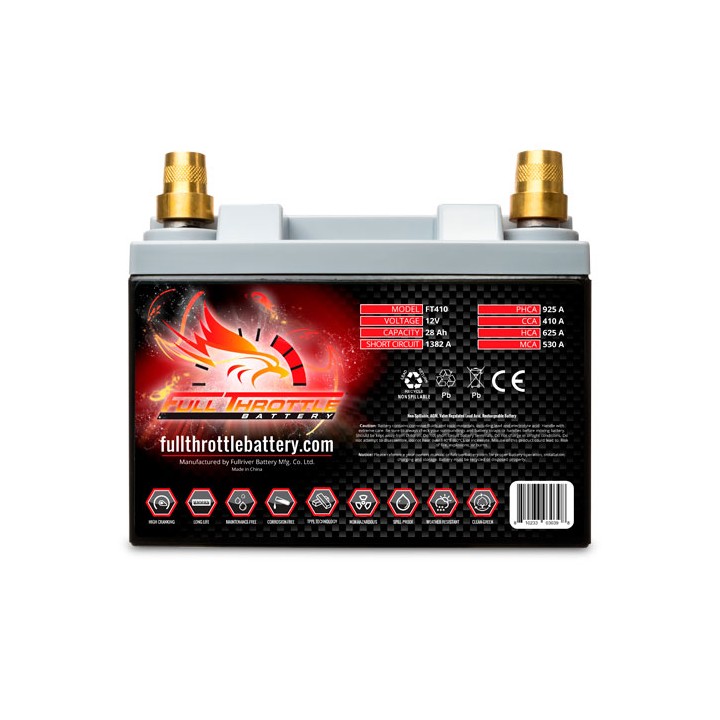 Batteria nautica 28Ah 12V 410A Fullriver FT410 | telebaterias.com