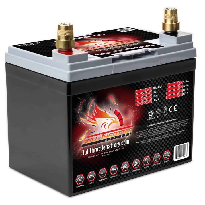 Bootsbatterie 35Ah 12V 438A Fullriver FT438-U1 | telebaterias.com