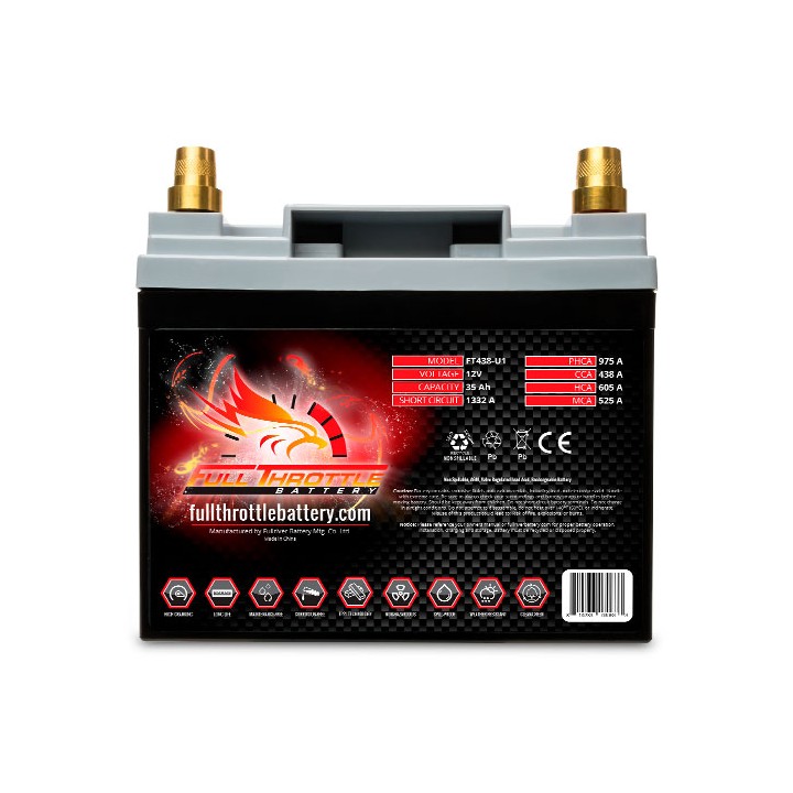 Bootsbatterie 35Ah 12V 438A Fullriver FT438-U1 | telebaterias.com