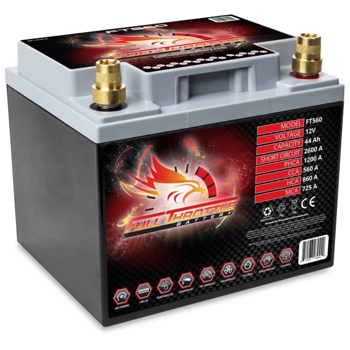 Batterie marine 44Ah 12V 560A Fullriver FT560 | telebaterias.com