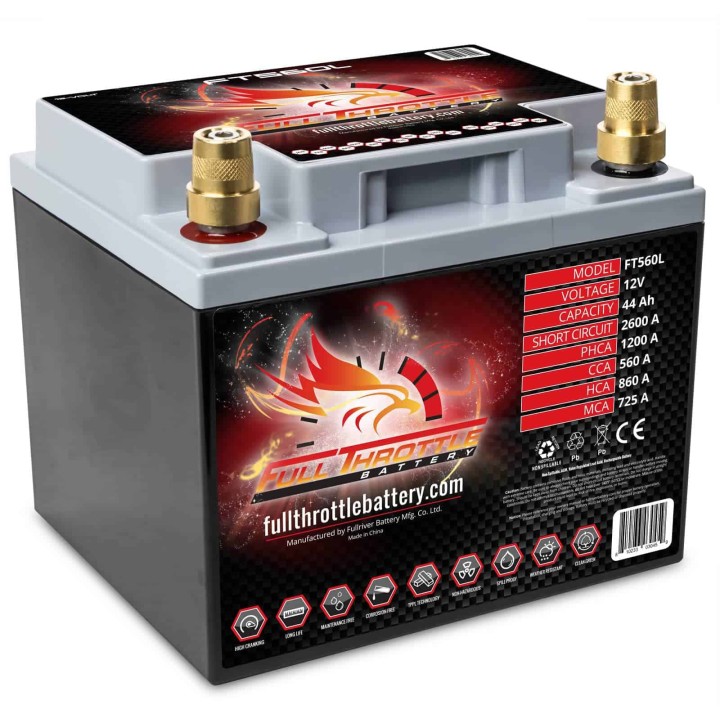 Marine battery 44Ah 12V 560A Fullriver FT560L | telebaterias.com