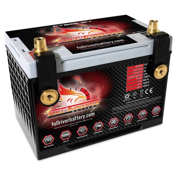 Marine battery 65Ah 12V 825A Fullriver FT825-78 | telebaterias.com
