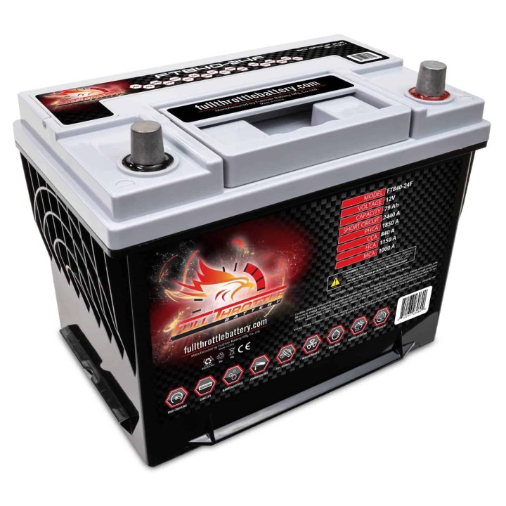 Batteria nautica 75Ah 12V 840A Fullriver FT840-24F | telebaterias.com