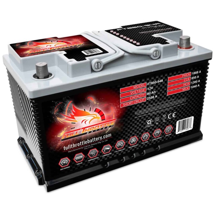 Bootsbatterie 85Ah 12V 850A Fullriver FT850-94R | telebaterias.com