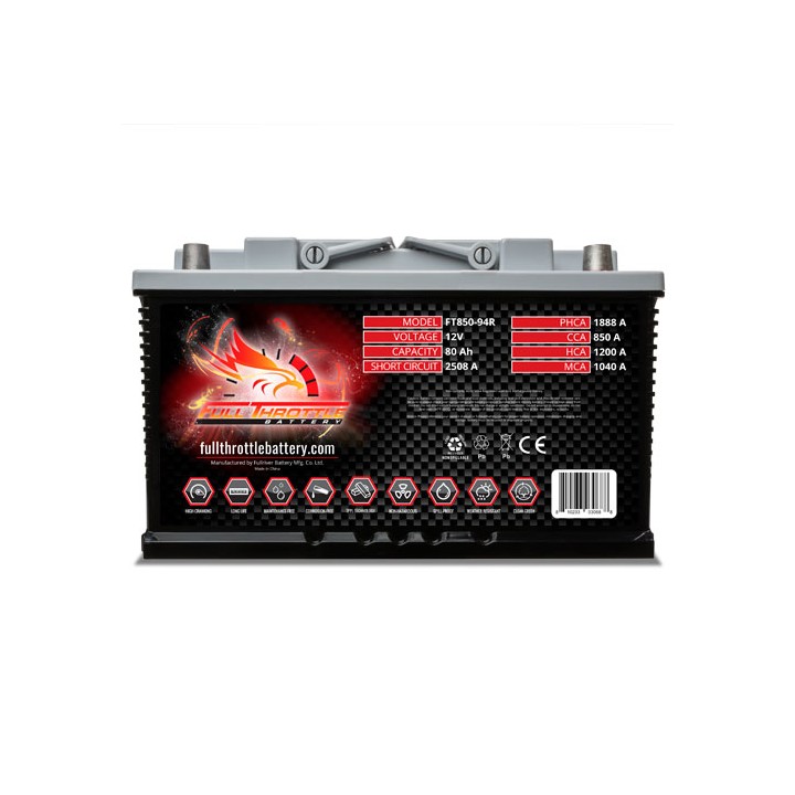 Bootsbatterie 85Ah 12V 850A Fullriver FT850-94R | telebaterias.com