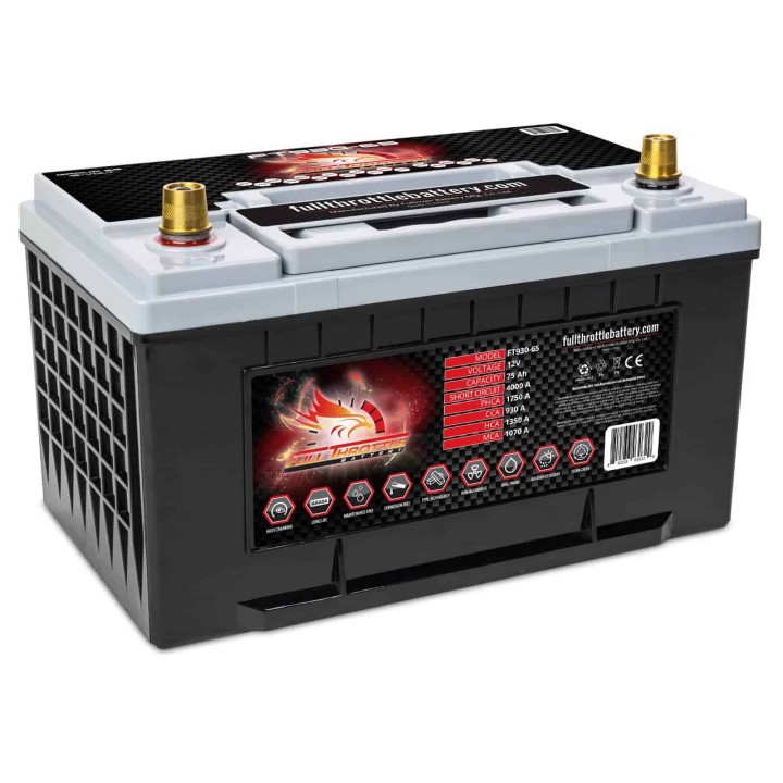 Batteria nautica 75Ah 12V 930A Fullriver FT930-65 | telebaterias.com