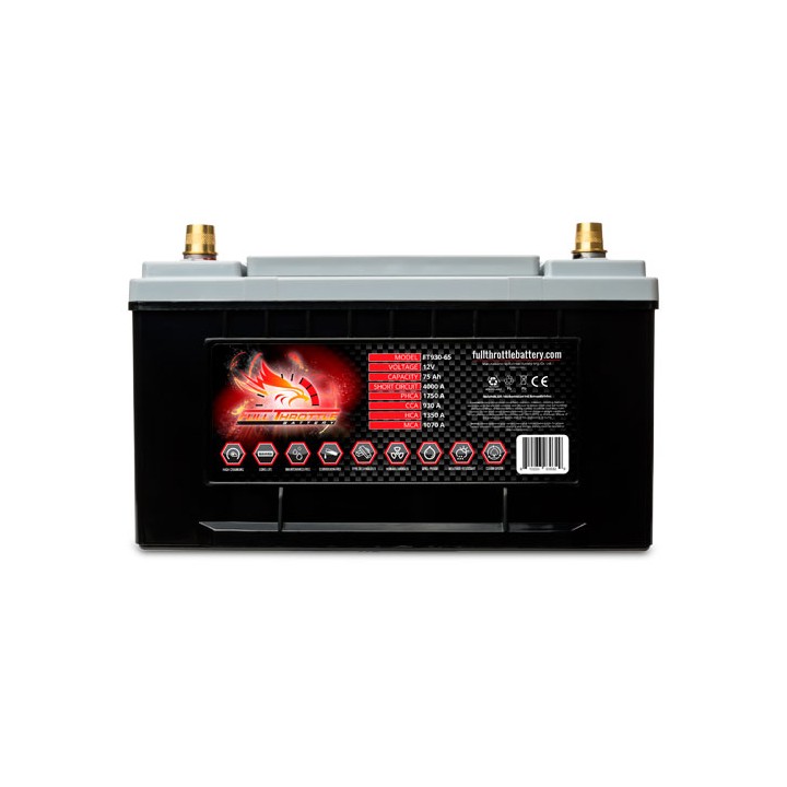 Batterie marine 75Ah 12V 930A Fullriver FT930-65 | telebaterias.com