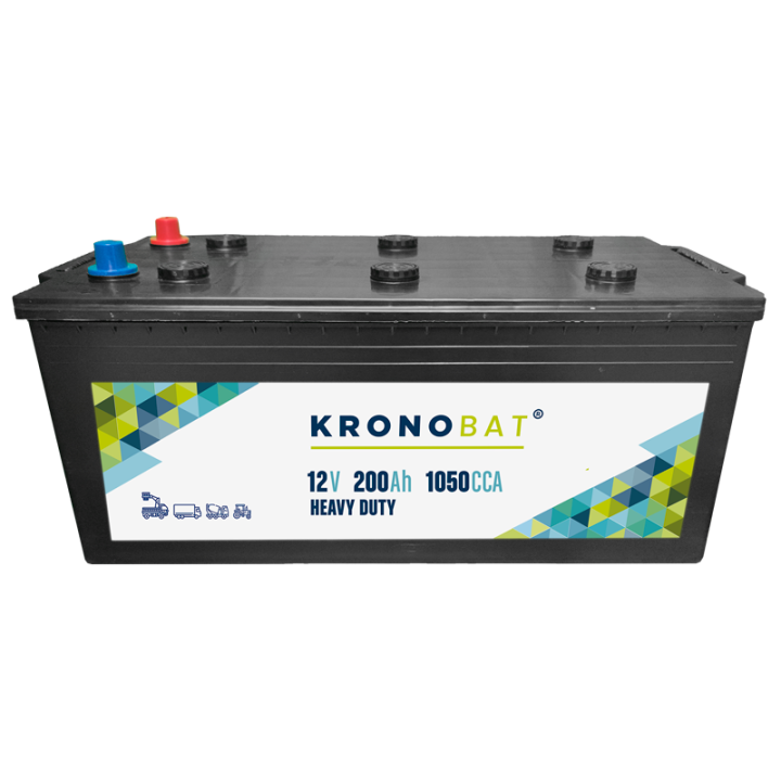 Batería de camión 200Ah 12V 1050A Kronobat HD-200.3 | telebaterias.com