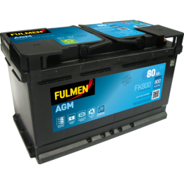 Batería Start-Stop 80Ah 12V 800A Fulmen FK800 | telebaterias.com