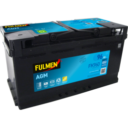 Start-Stop battery 96Ah 12V 850A Fulmen FK960 | telebaterias.com