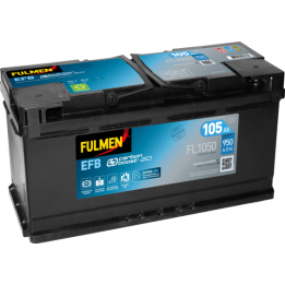 Start-Stop battery 105Ah 12V 950A Fulmen FL1050 | telebaterias.com