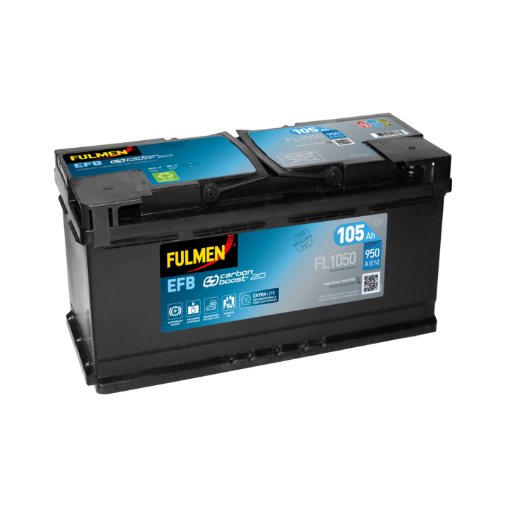 Start-Stop-Batterie 105Ah 12V 950A Fulmen FL1050 | telebaterias.com