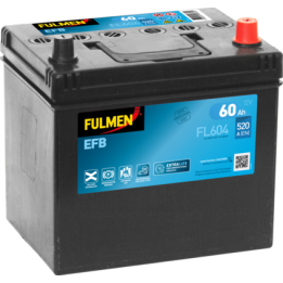 Batteria Start-Stop 60Ah 12V 520A Fulmen FL604 | telebaterias.com