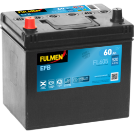 Batería Start-Stop 60Ah 12V 520A Fulmen FL605 | telebaterias.com