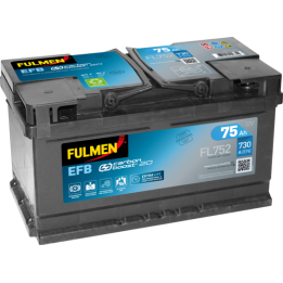 Batteria Start-Stop 75Ah 12V 730A Fulmen FL752 | telebaterias.com