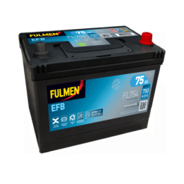 Start-Stop battery 75Ah 12V 750A Fulmen FL754 | telebaterias.com