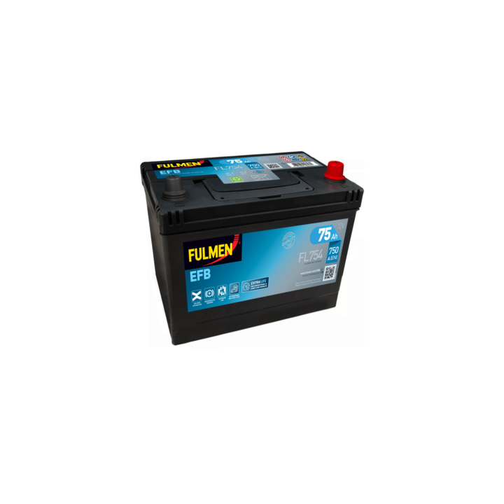 Batteria Start-Stop 75Ah 12V 750A Fulmen FL754 | telebaterias.com