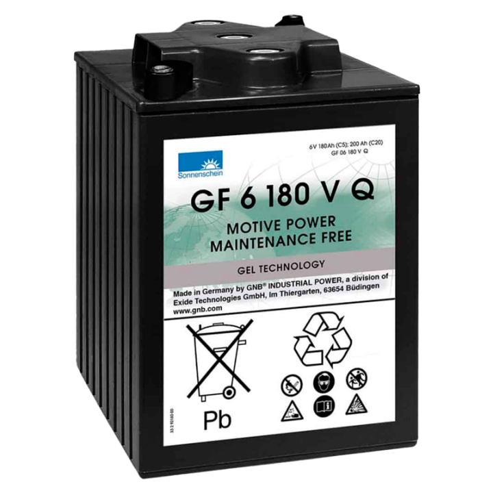Batteria per carrozzina 200Ah 6V Sonnenschein GF06180VQ | telebaterias.com