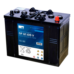 Rollstuhlbatterie 120Ah 12V Sonnenschein GF12105V | telebaterias.com