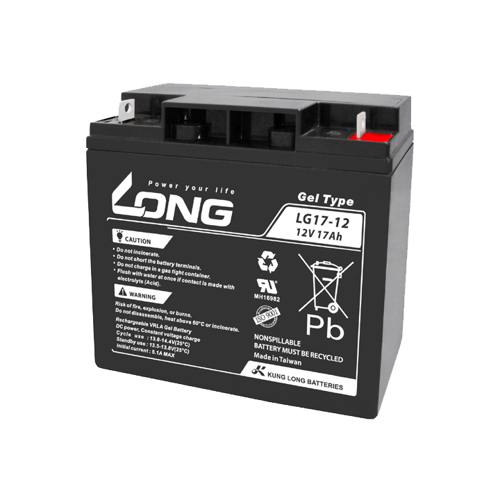 Rollstuhlbatterie 17Ah 12V Long LG17-12 | telebaterias.com