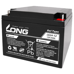 Rollstuhlbatterie 24Ah 12V Long LG24-12 | telebaterias.com